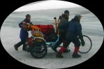 Rickshaw on the ice