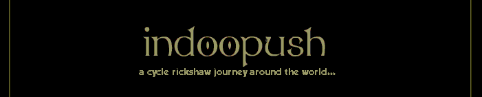 Indoopush - a cycle rickshaw journey around the world